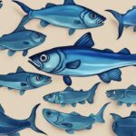 Modern digital painting illustration featuring the best 8 catfish rigs, uniquely designed with a blue color theme for clarity and expert craftsmanship.